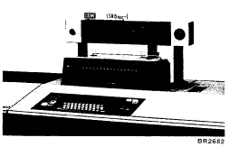 Picture of the 1131 console, with light panel, printer, switches, and keyboard